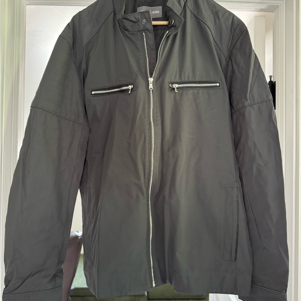 Michael Kors Grey Lightweight Shirt Jacket